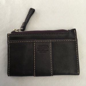 Dark Plum Coach Coin Purse
